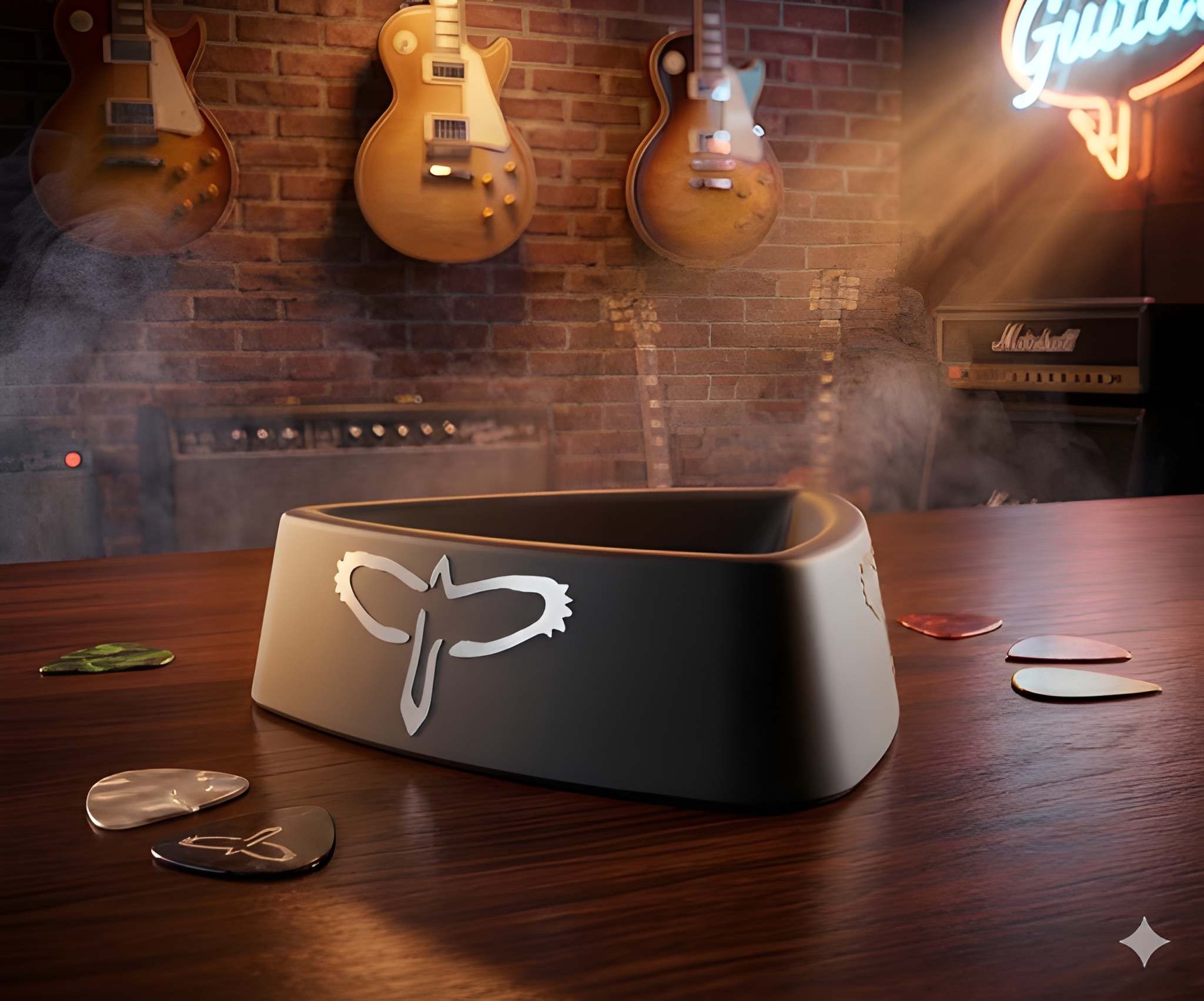 SoundBead Pick Tray — custom branded guitar pick holder, handmade in Germany